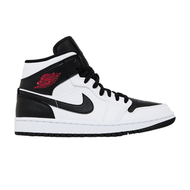 Wmns Air Jordan 1 Mid 'White Black'