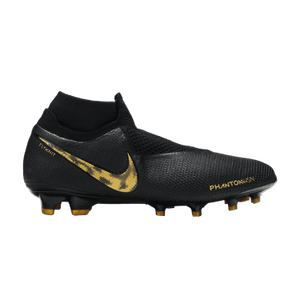 Nike Phantom Vision Elite DF FG 'Black Metallic Vivid Gold'