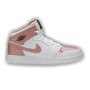 Air Jordan 1 Mid GS 'White Rose Gold'