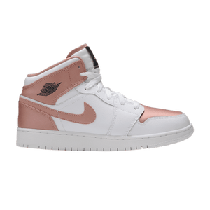Air Jordan 1 Mid GS 'White Rose Gold'