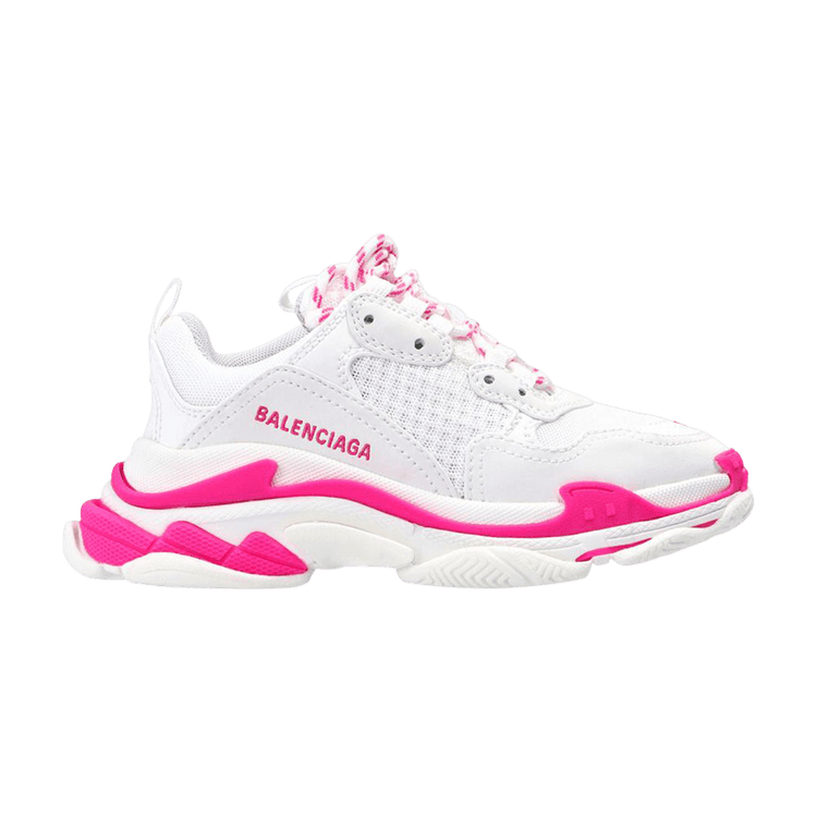 Balenciaga Triple S Sneaker 'White Fluo Pink' 536737 W2CA3 5390