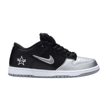 Supreme x Nike Dunk SB Low QS 'Metallic Silver'