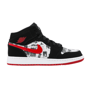Air Jordan 1 Mid SE GS 'Newspaper Air Times'