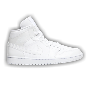 Wmns Air Jordan 1 Mid 'Triple White Patent'