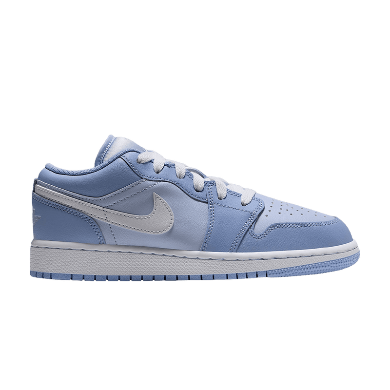 Air Jordan 1 Low GS 'Aluminum White Hydrogen Blue' 553560 405
