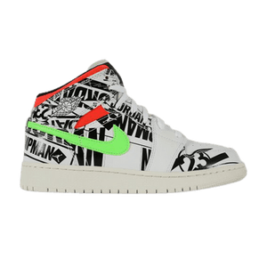 Air Jordan 1 Mid GS 'All Over Logos'