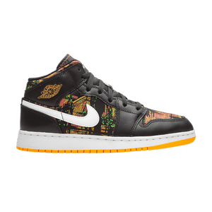 Air Jordan 1 Mid GS 'Black Laser Orange'