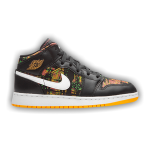 Air Jordan 1 Mid GS 'Black Laser Orange'