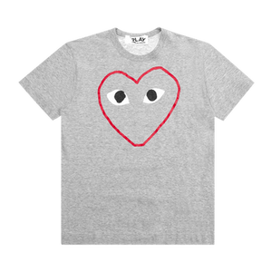 Comme des Garçons PLAY Red Heart Sketch T-Shirt 'Grey'