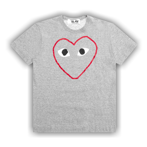 Comme des Garçons PLAY Red Heart Sketch T-Shirt 'Grey'