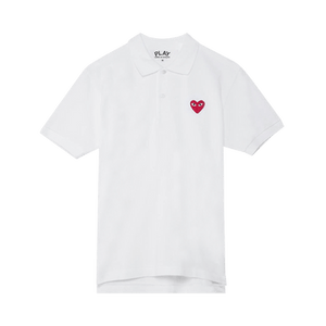 Comme des Garçons PLAY Heart Polo 'White'