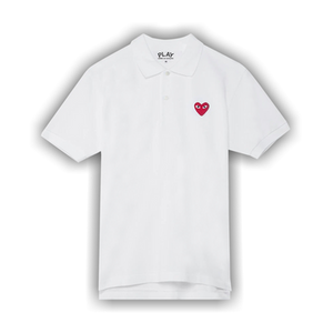 Comme des Garçons PLAY Heart Polo 'White'