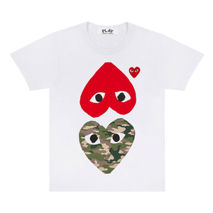 Comme des Garçons PLAY Upside Down Camo T-Shirt 'White'