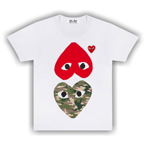 Comme des Garçons PLAY Upside Down Camo T-Shirt 'White'