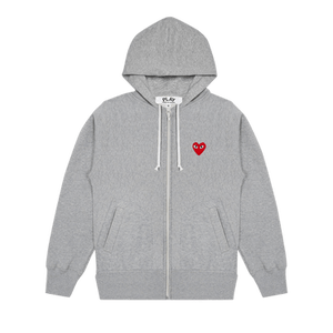 Comme des Garçons PLAY Multi Heart Zip Up Hoodie 'Grey'