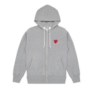 Comme des Garçons PLAY Multi Heart Zip Up Hoodie 'Grey'