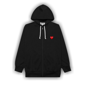 Comme des Garçons PLAY Heart Hooded Sweatshirt 'Black'
