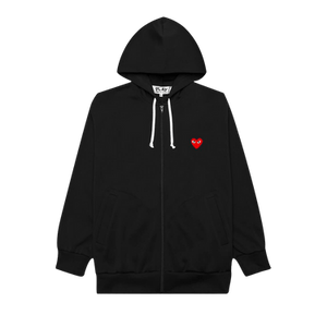 Comme des Garçons PLAY Heart Hooded Sweatshirt 'Black'