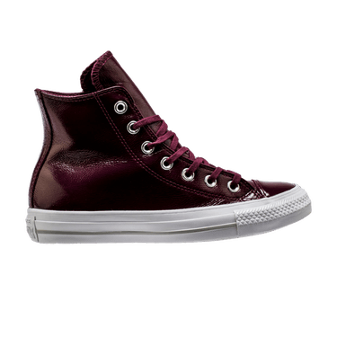 Converse Wmns Chuck Taylor All Star Crinkled Patent Leather Hi 'Dark Sangria'
