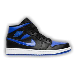 Air Jordan 1 Mid 'Black Hyper Royal'