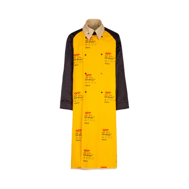 Off-White Industrial Oversized Trench Coat 'Yellow'