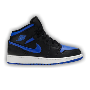 Air Jordan 1 Mid GS 'Black Hyper Royal'