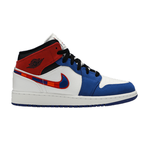 Air Jordan 1 MID SE GS 'Multicolored Swoosh'