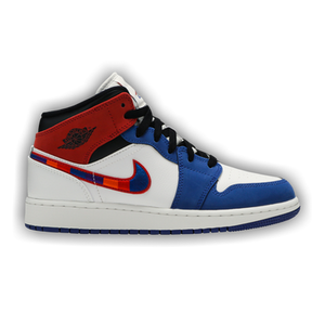 Air Jordan 1 MID SE GS 'Multicolored Swoosh'