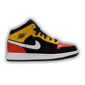 Nike Air Jordan 1 Mid SE GS 'Amarillo Team Orange'