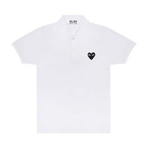 Comme des Garçons PLAY Polo T-Shirt 'White'