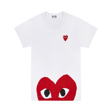 Comme des Garçons PLAY Bottom Heart Eye T-Shirt 'White/Red'