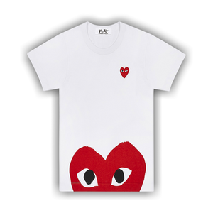 Comme des Garçons PLAY Bottom Heart Eye T-Shirt 'White/Red'