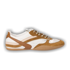 Miu Miu Wmns Gymnasium Technical Sneaker 'Talco Cannella'