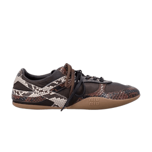 Miu Miu Wmns Python Print Sneaker 'Moro Tabacco'