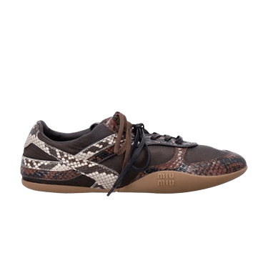 Miu Miu Wmns Python Print Sneaker 'Moro Tabacco'