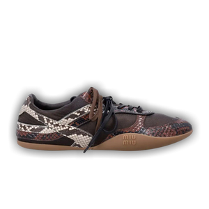 Miu Miu Wmns Python Print Sneaker 'Moro Tabacco'