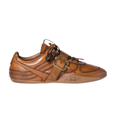 Miu Miu Wmns Buckle Sneaker 'Cognac'