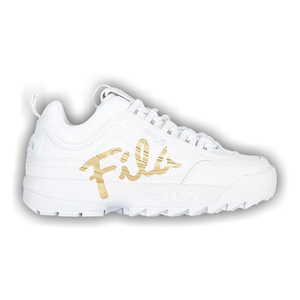 Fila Wmns Disruptor 2 Script 'White Metallic Gold'