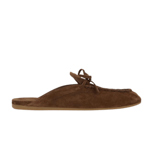 Miu Miu Wmns Open Heel Suede Loafer 'Cacao'