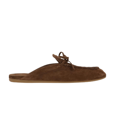 Miu Miu Wmns Open Heel Suede Loafer 'Cacao'