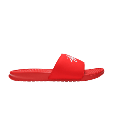 Stussy x Nike Benassi 'Habanero Red'