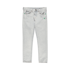 Off-White Slim Jeans 'Bleach Mint'
