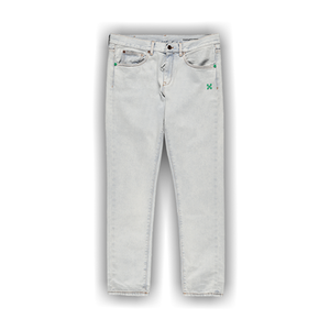 Off-White Slim Jeans 'Bleach Mint'