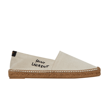 Saint Laurent Embroidered Espadrille 'Natural Beige'
