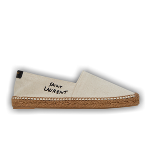 Saint Laurent Embroidered Espadrille 'Natural Beige'
