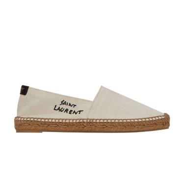 Saint Laurent Wmns Embroidered Espadrille 'Natural Beige'