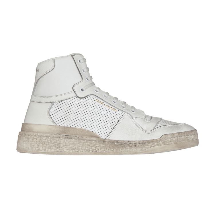 Saint Laurent Wmns SL-24 Mid 'Distressed - Optic White' 610619 04LB0 9030