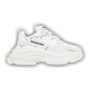 Balenciaga Wmns Triple S Sneaker 'All Over Logo - White'