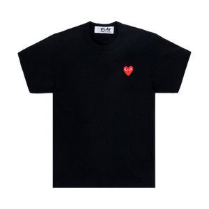 Comme des Garçons Short-Sleeve Play T-Shirt With Red Heart 'Black'