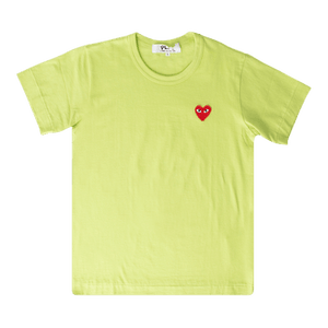 Short-Sleeve T-Shirt With Small Red Heart 'Green'